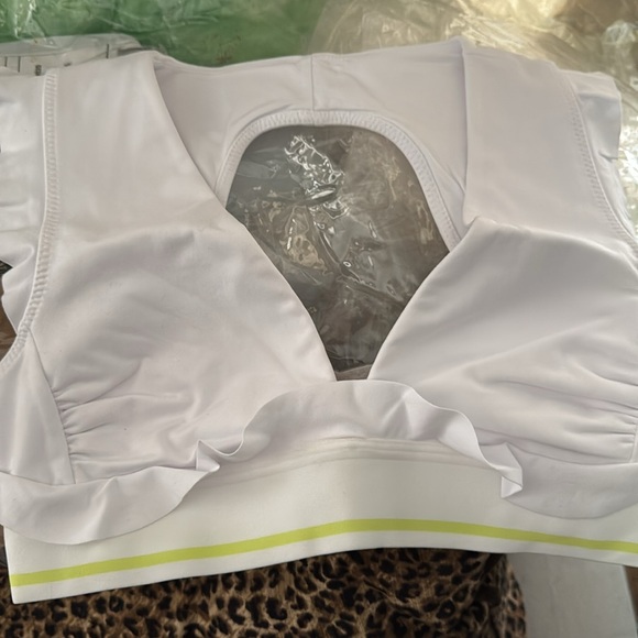 Brand New Free People Small White Ruffles Sanctuary Bra - Picture 6 of 8